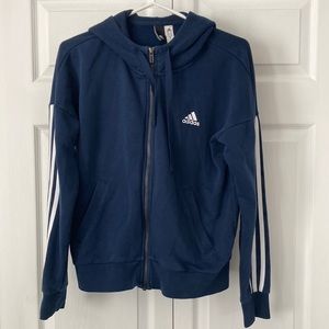 Adidas zip up track suit style hoodie
